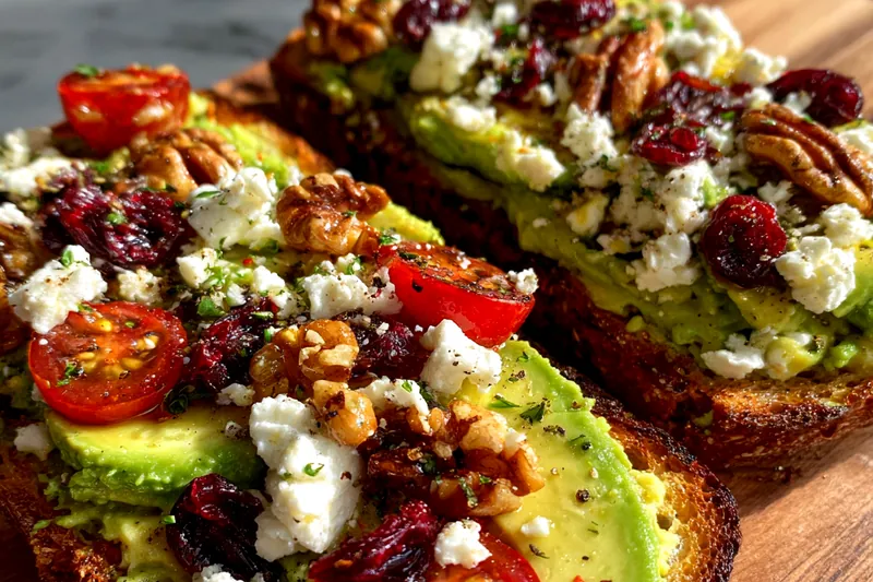 Fresh ingredients for Avocado Tomato Toast Delight