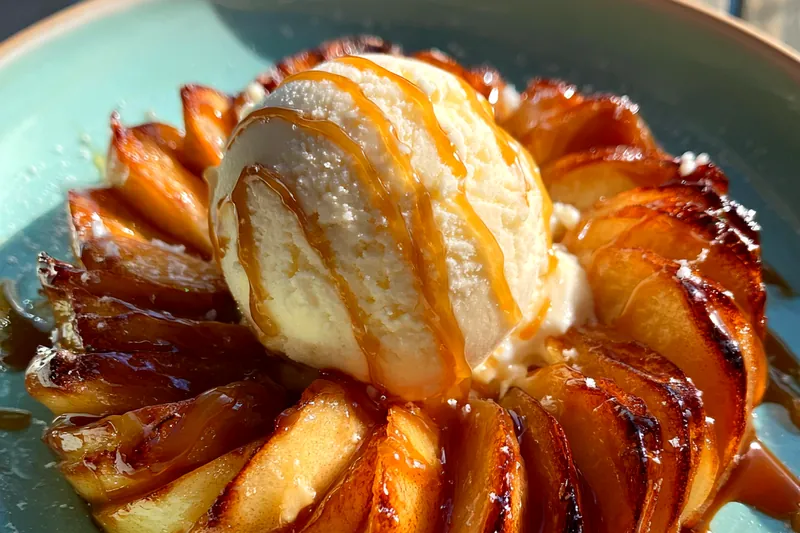 Fresh ingredients for Baked Apple Delight with Caramel