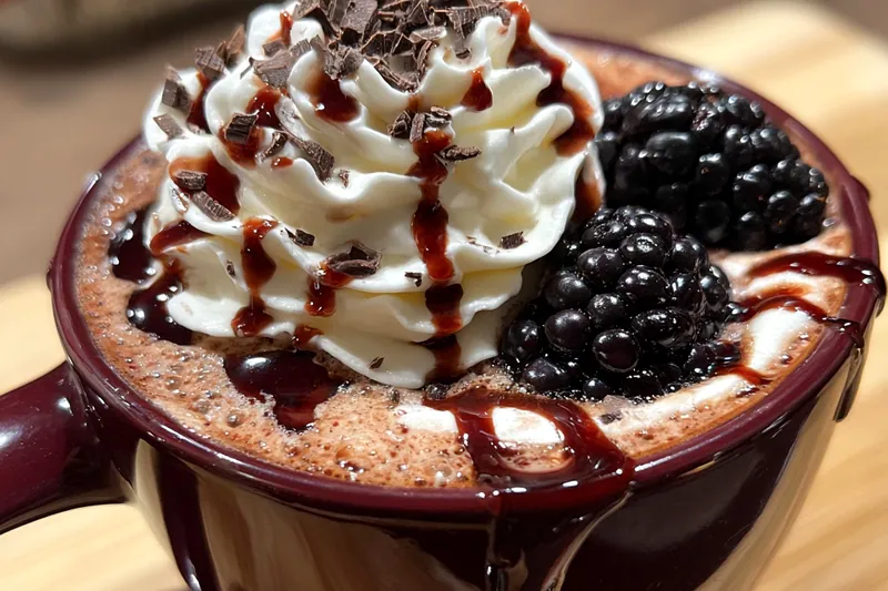 Fresh ingredients for Blackberry Chocolate Indulgence