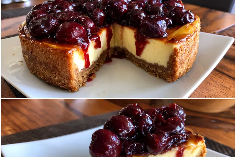 Cooking process for Blueberry Cheesecake Delight