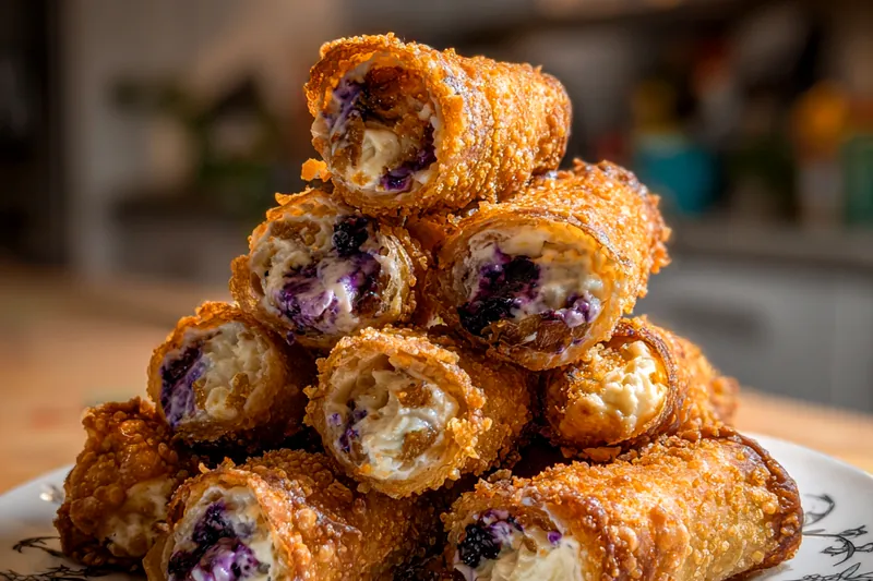 Fresh ingredients for Blueberry Cream Pastries
