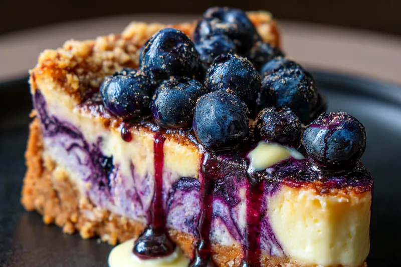 Cooking process for Blueberry White Chocolate Delight