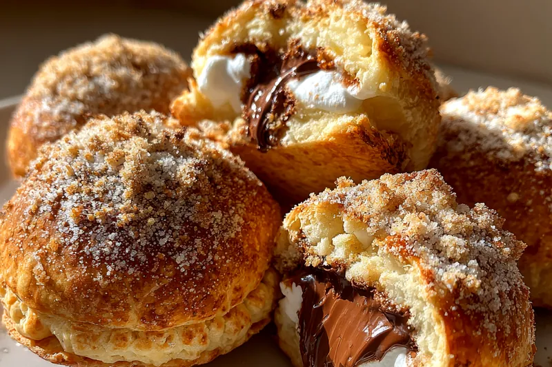 Fresh ingredients for Buttery S'mores Hand Pies