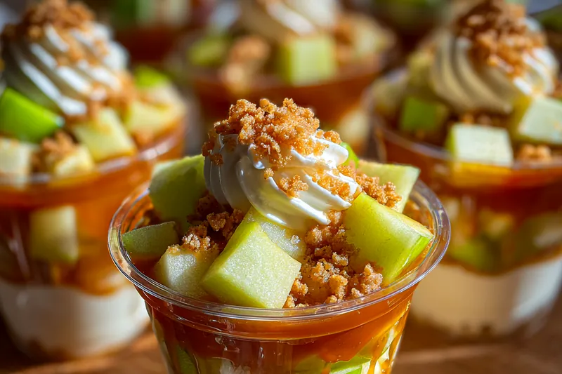 Cooking process for Caramel Apple Delight