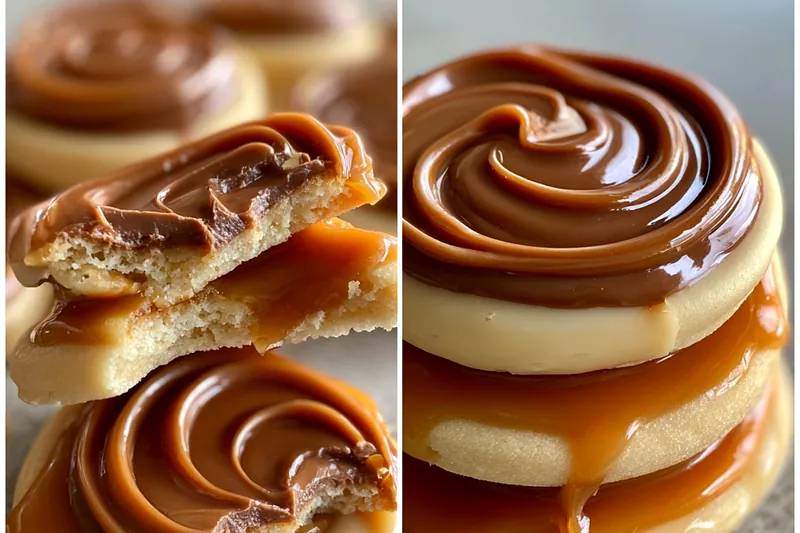 Fresh ingredients for Caramel Chocolate Cookie Delight