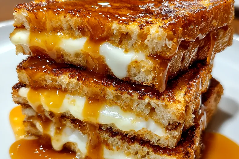 Cooking process for Caramelized Creamy French Toast