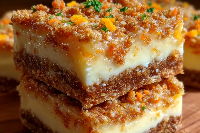 Cooking process for Carrot Cream Dessert Bars