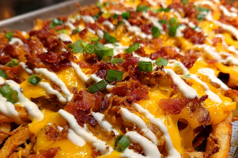 Cooking process for Cheesy Bacon Ranch Fries