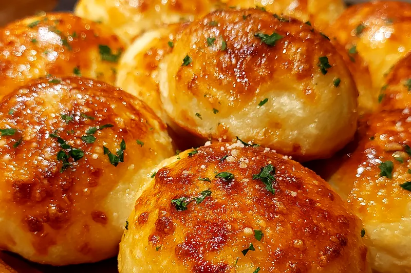 Cooking process for Cheesy Garlic Butter Buns