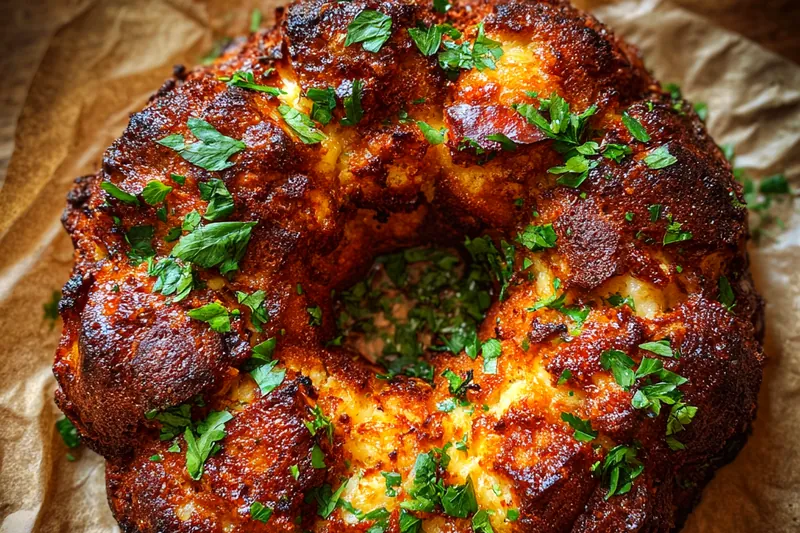 Fresh ingredients for Cheesy Herb Bread Ring