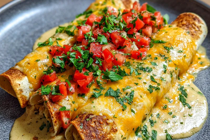 Carefully arranged ingredients for Cheesy Jalapeño Enchiladas, showcasing cheese, jalapeños, and tortillas.
