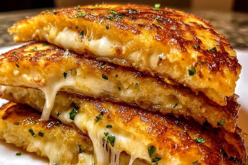 Cooking process for Cheesy Potato Pancakes Delight