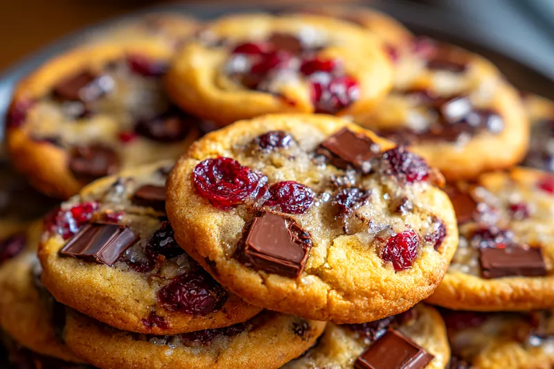 Cooking process for Cherry Chocolate Cookies