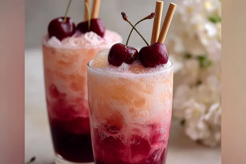 Cooking process for Cherry Earl Grey Milk Tea