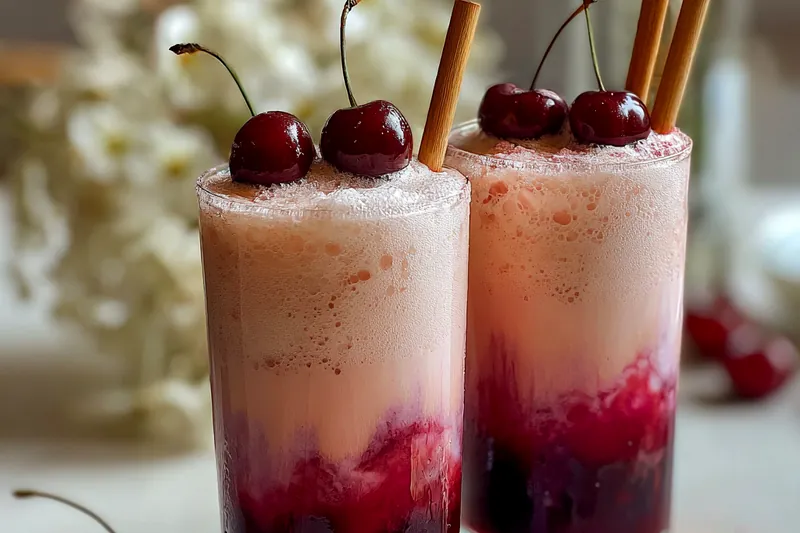 Fresh ingredients for Cherry Earl Grey Milk Tea