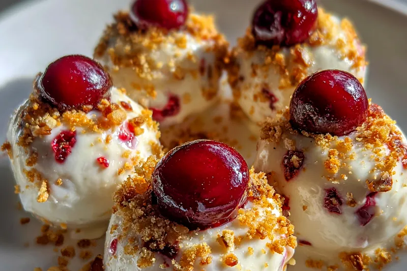 Cooking process for Cherry Nut Cream Bites