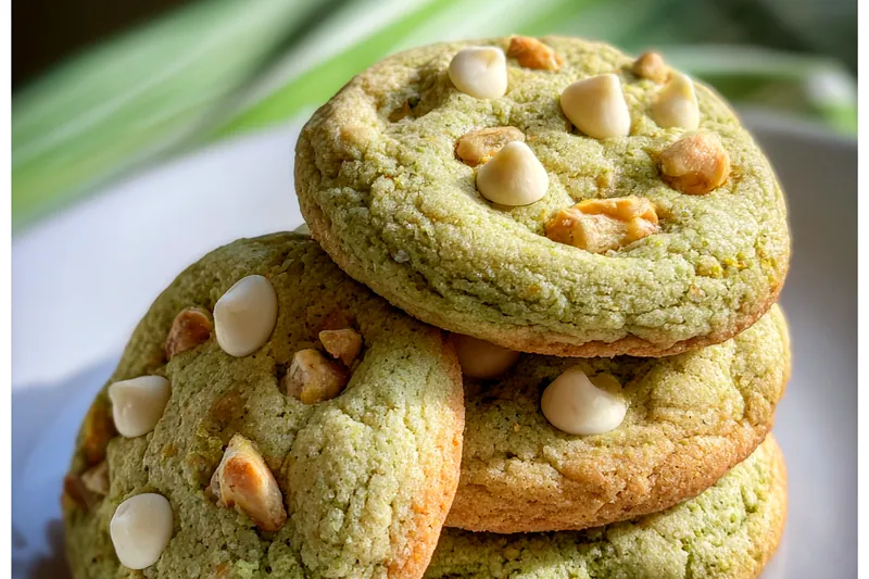 Fresh ingredients for Chewy Pistachio Cookies