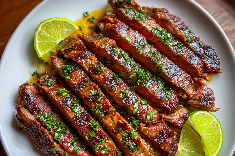 Fresh ingredients for Chili Lime Flank Steak