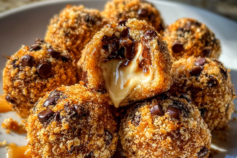 Cooking process for Chocolate Chip Cookie Balls