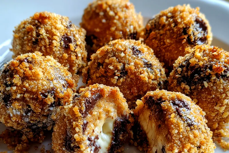 Fresh ingredients for Chocolate Chip Cookie Balls