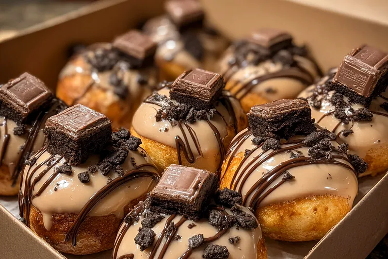 Fresh ingredients for Chocolate Chunk Donut Delight