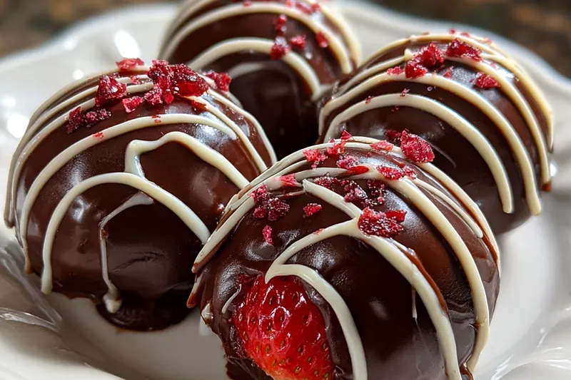 Cooking process for Chocolate Strawberry Truffle Delight
