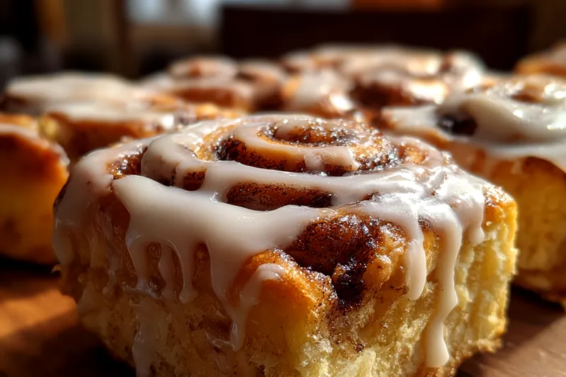 Cooking process for Cinnamon Roll Bars
