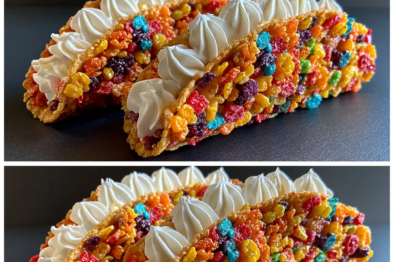 Cooking process for Colorful Crunchy Cream Tacos