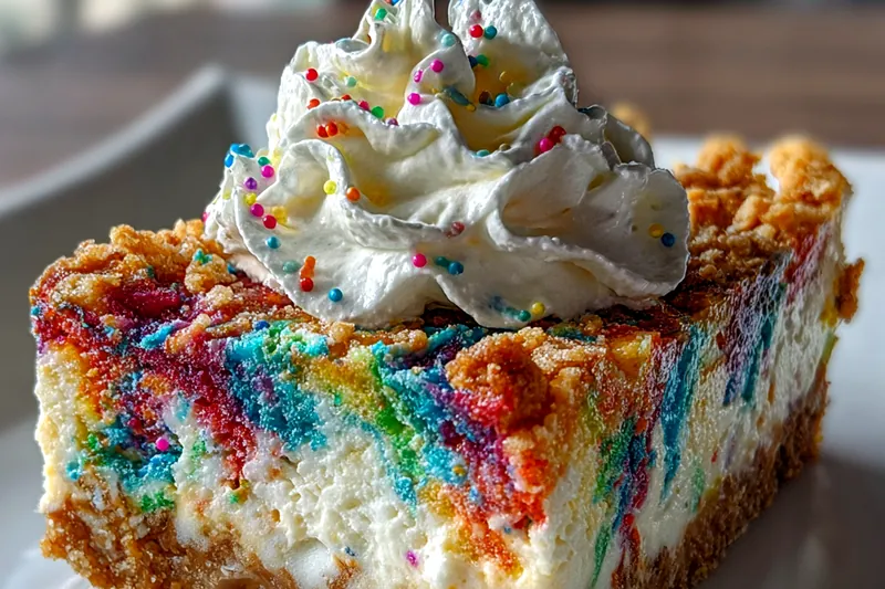 Fresh ingredients for Colorful No-Bake Cheesecake