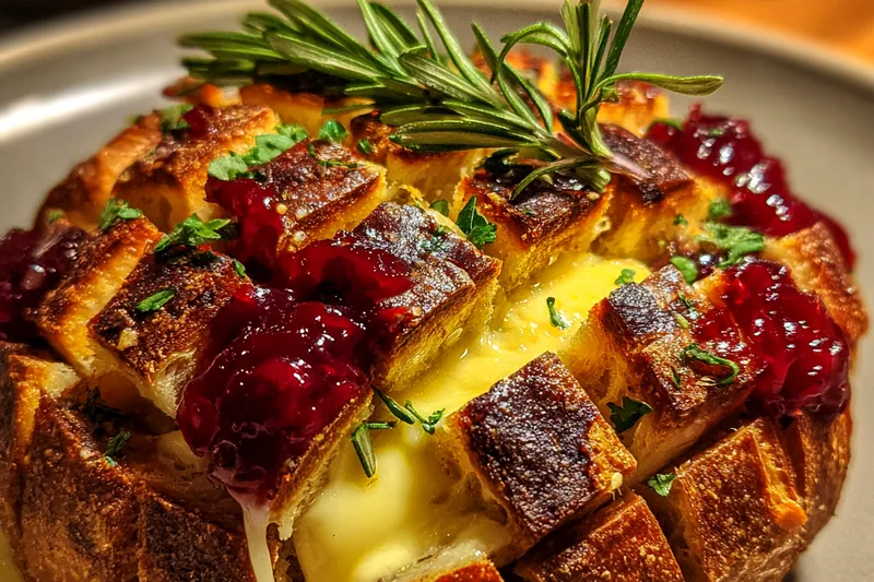 Fresh ingredients for Cranberry Brie Pull-Apart Bread