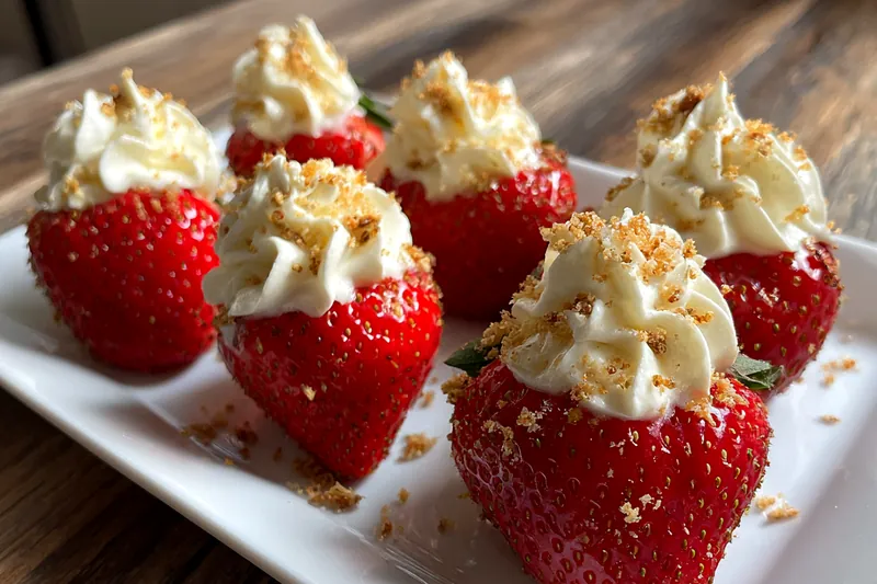 Fresh ingredients for Cream-Filled Strawberries Delight