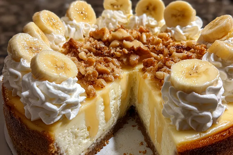 Cooking process for Creamy Banana Cheesecake Delight