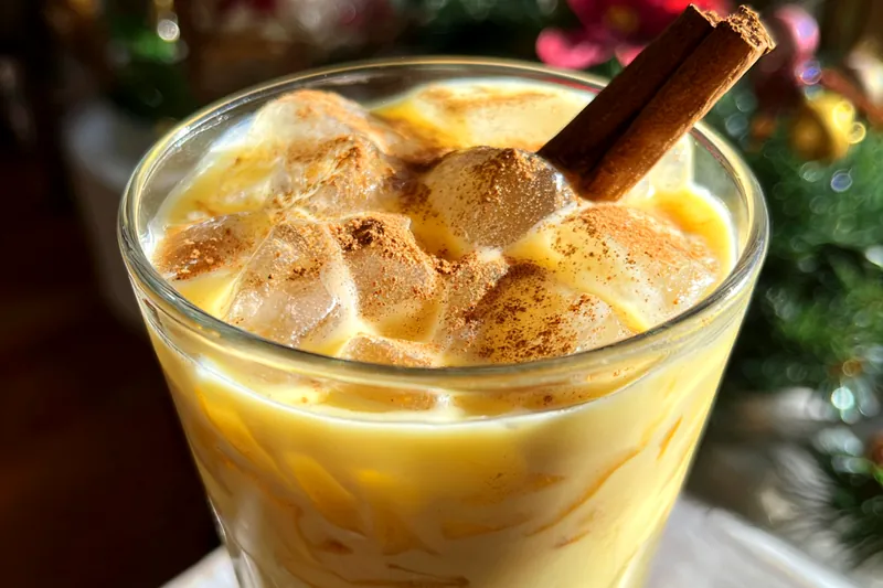 Fresh ingredients for Creamy Cinnamon Cocktail