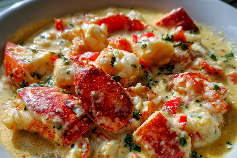 Fresh ingredients for Creamy Lobster Delight