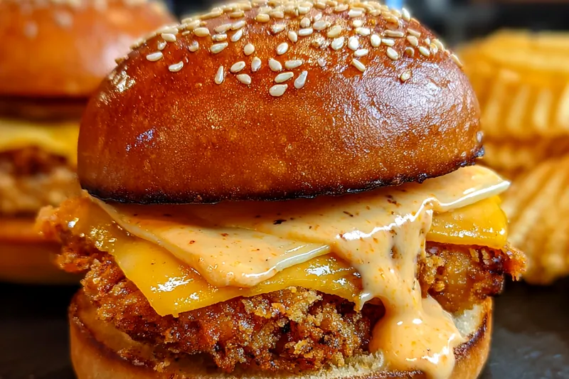 Fresh ingredients for Crispy Chicken Sliders Delight