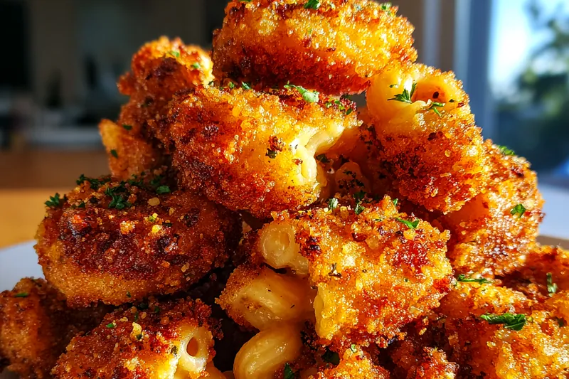 Fresh ingredients for Crunchy Macaroni Cheese Bites