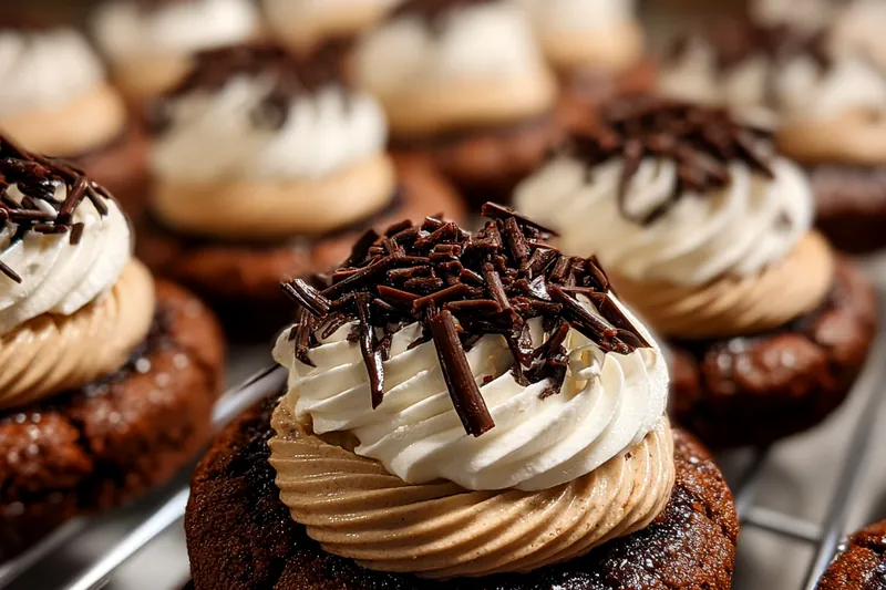 Cooking process for Decadent Chocolate Layer Cookies