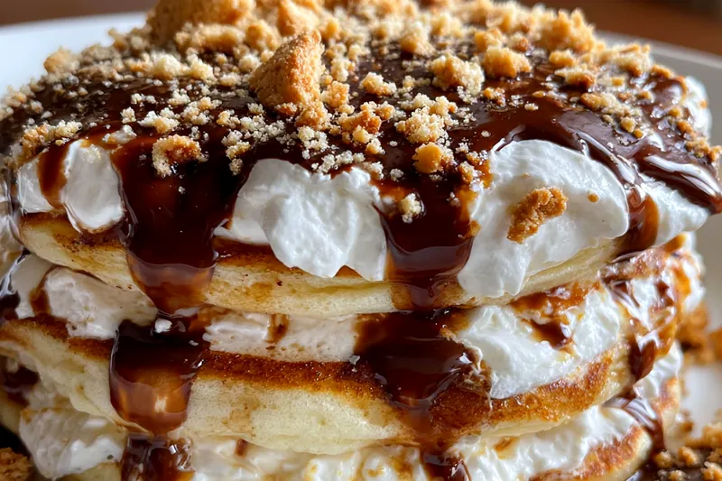 Cooking process for Decadent Chocolate Pancakes