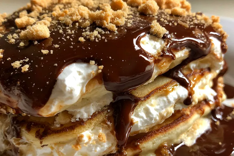 Fresh ingredients for Decadent Chocolate Pancakes