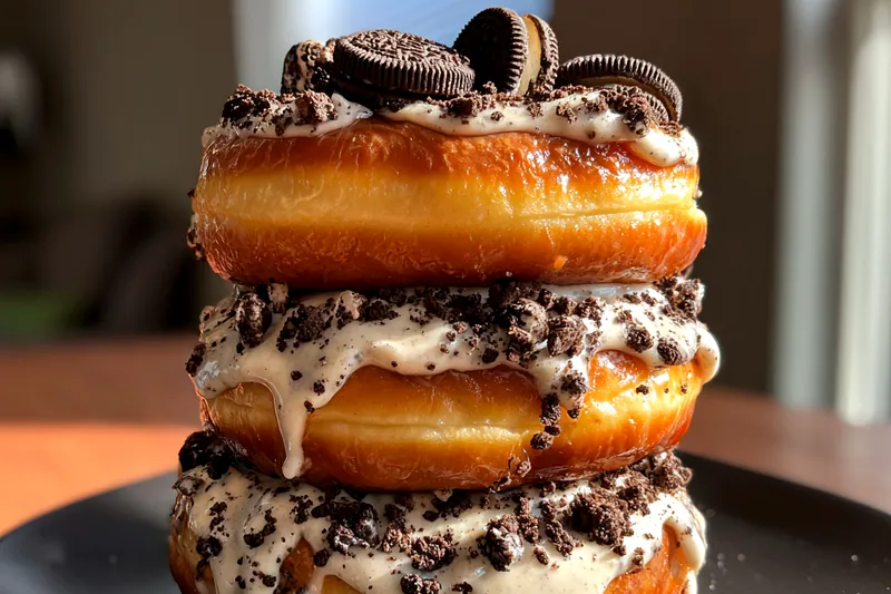 Fresh ingredients for Decadent Donut Layer Delight