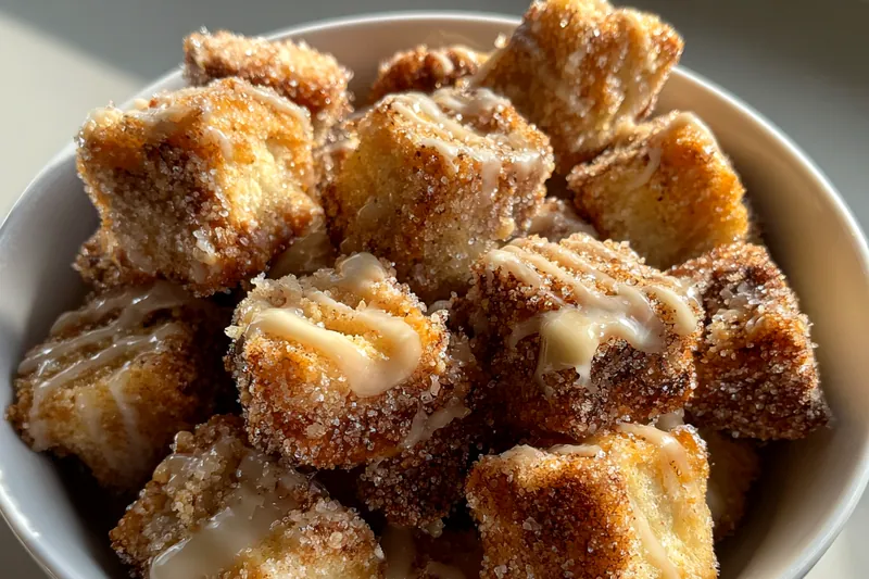 Colorful setup of ingredients for Quick Angel Cake Churros on a wooden countertop.