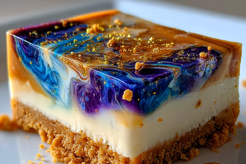 Cooking process for Elegant Blueberry Swirl Dessert