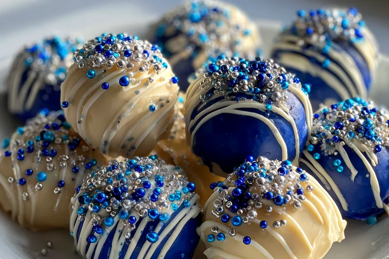 Fresh ingredients for Festive Blue Truffle Treats