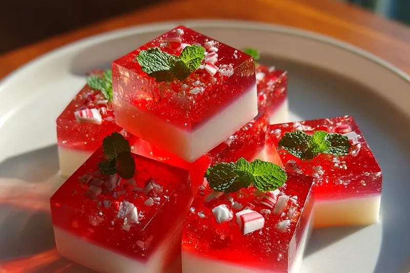 Fresh ingredients for Festive Candy Cane Gummies