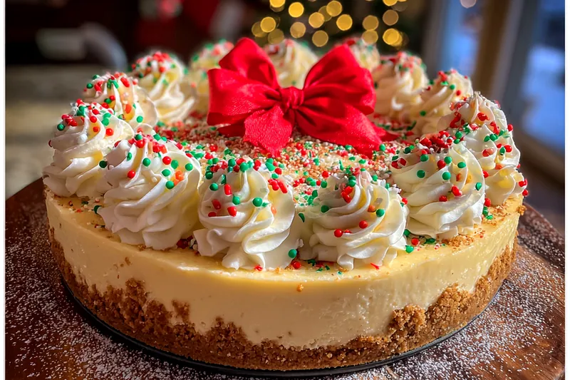 Fresh ingredients for Festive Holiday Cheesecake