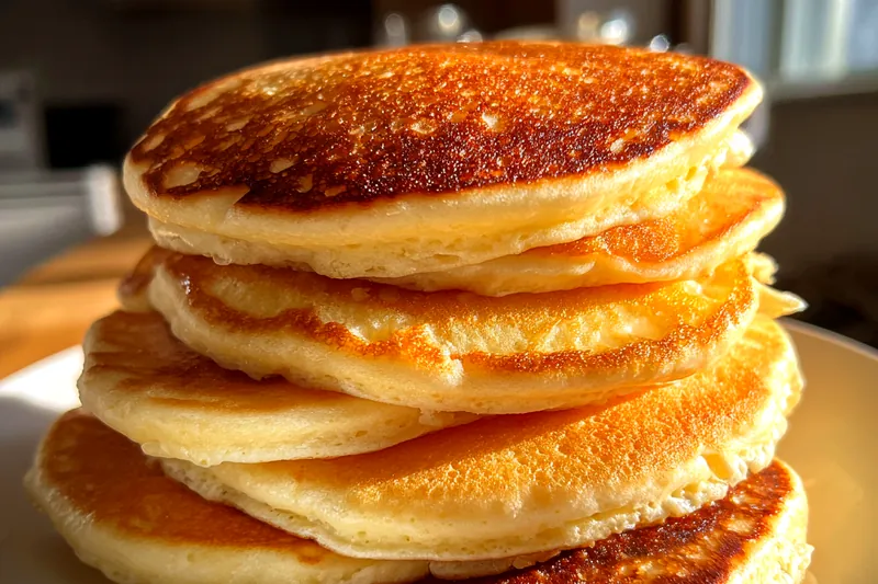 Fresh ingredients for Fluffy Golden Pancakes Recipe