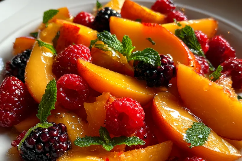 Cooking process for Fresh Summer Fruit Medley