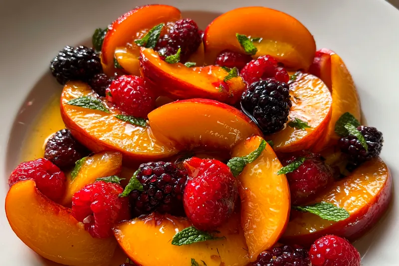Fresh ingredients for Fresh Summer Fruit Medley