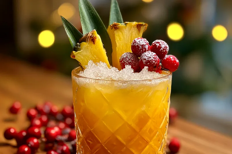Fresh ingredients for Frosty Pineapple Delight