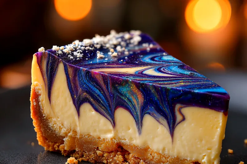 Fresh ingredients for Galactic Blueberry Cheesecake